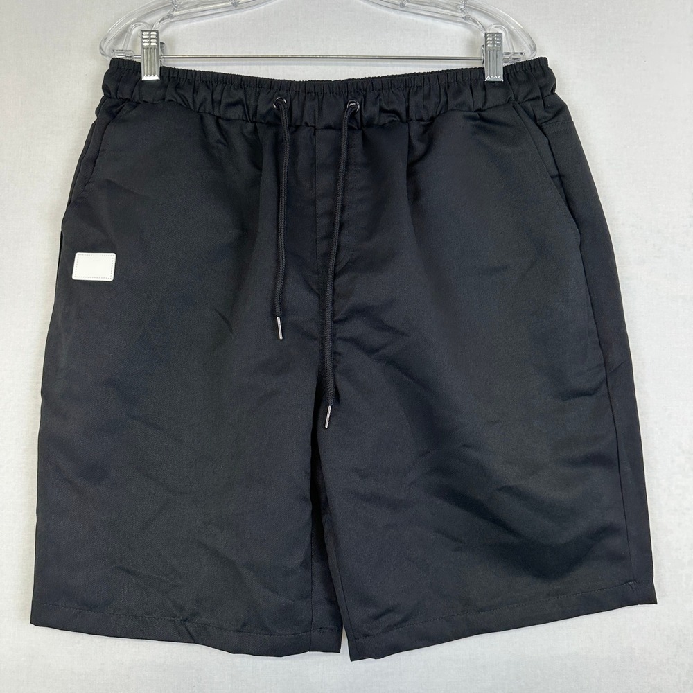 Manfinity Black Drawstring Elastic Waist Shorts Men's Size XL‎